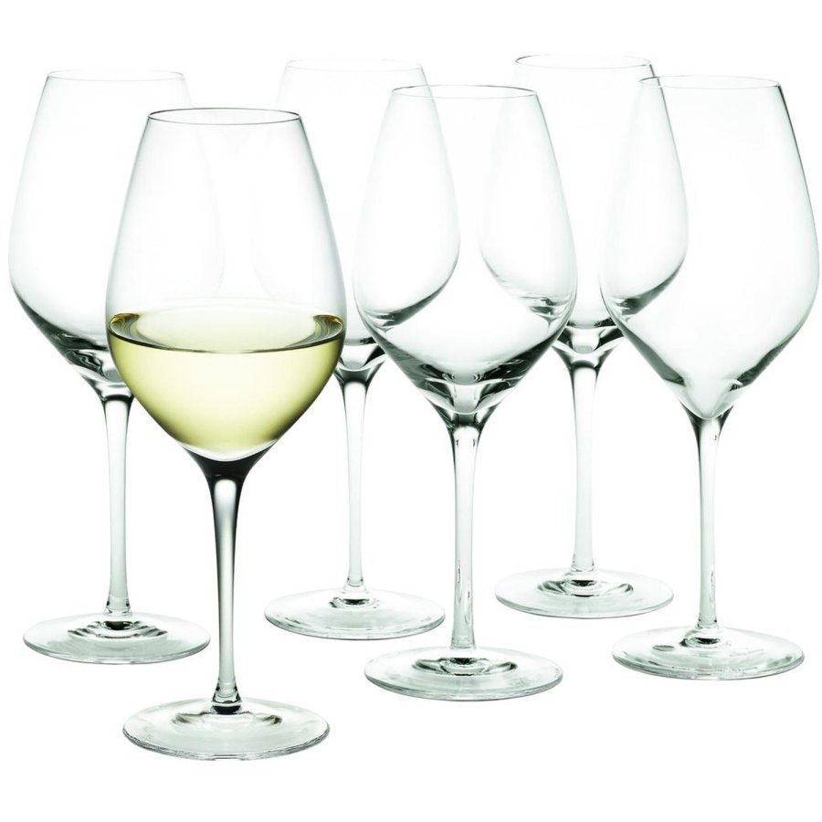 Holmegaard Cabernet Wei&szlig;weinglas 6er Set 36 cl, Klar