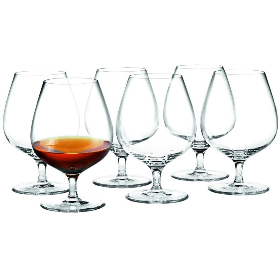 Holmegaard Cabernet Cognacglas 6er Set 63 cl, Klar