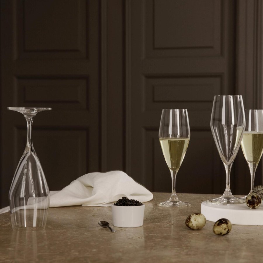 Holmegaard Perfection Champagnerglas 6er Set 23 cl, Klar