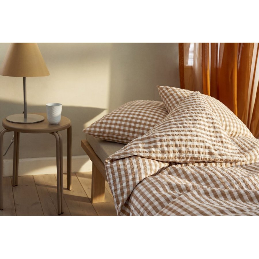 Juna B�k&B�lge Senget�j 140x200 cm, Karamel/Off-White