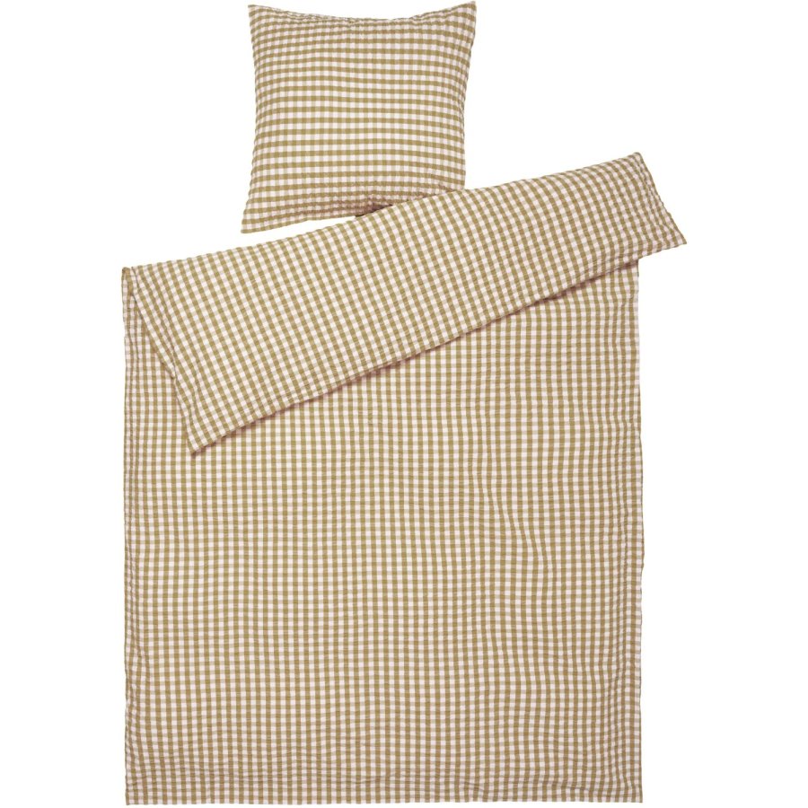 Juna B�k&B�lge Senget�j 140x200 cm, Karamel/Off-White