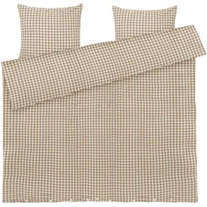 Juna B�k&B�lge Senget�j 200x220 cm, Karamel/Off-White