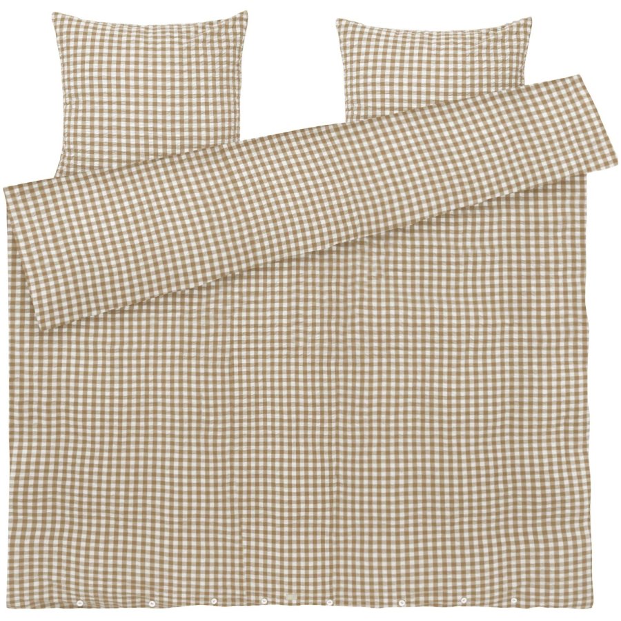Juna B�k&B�lge Senget�j 200x220 cm, Karamel/Off-White