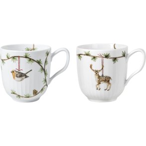 K�hler Hammersh�i Christmas Krus 2021/2023 2 stk. 33 cl, Hvid
