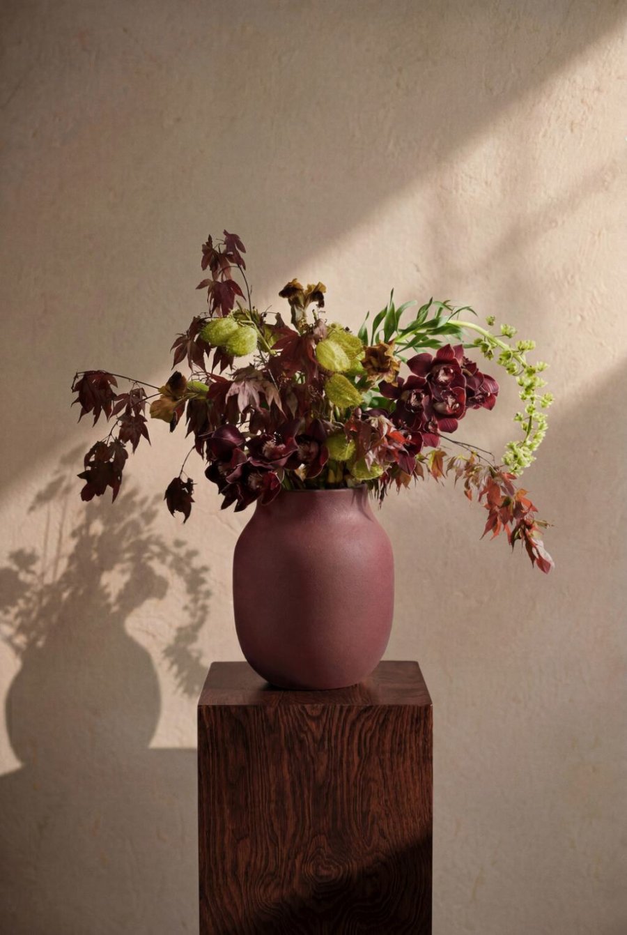 K�hler Studio Omaggio #1 Vase H20 cm, Bordeaux