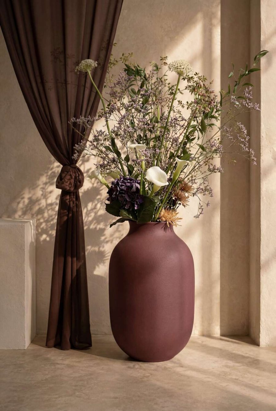 K�hler Studio Omaggio #1 Vase H50 cm, Bordeaux