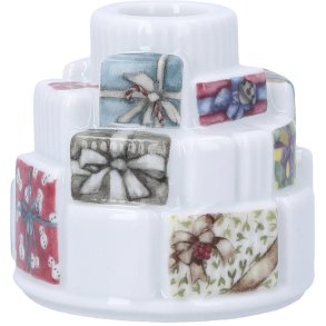 K&auml;hler Hammersh�i Christmas Lysestage Gaver H7,5 cm, Hvid