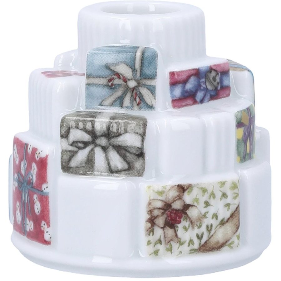 K&auml;hler Hammersh�i Christmas Lysestage Gaver H7,5 cm, Hvid