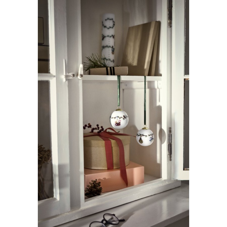K&auml;hler Hammersh�i Christmas Kugle 2026 �6 cm, Hvid