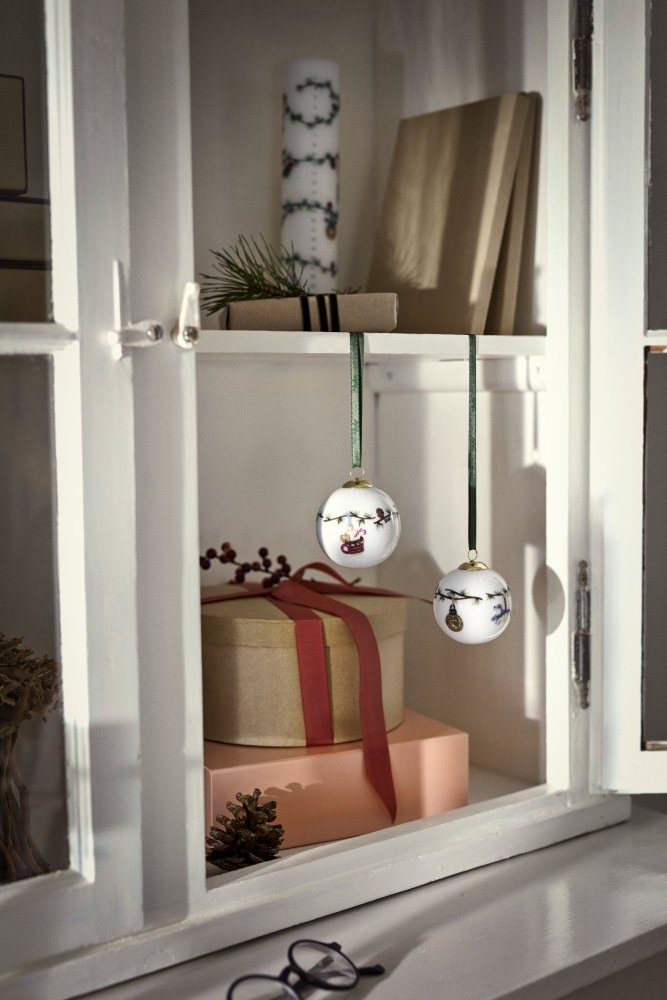 K&auml;hler Hammersh�i Christmas Kugle 2026 �6 cm, Hvid
