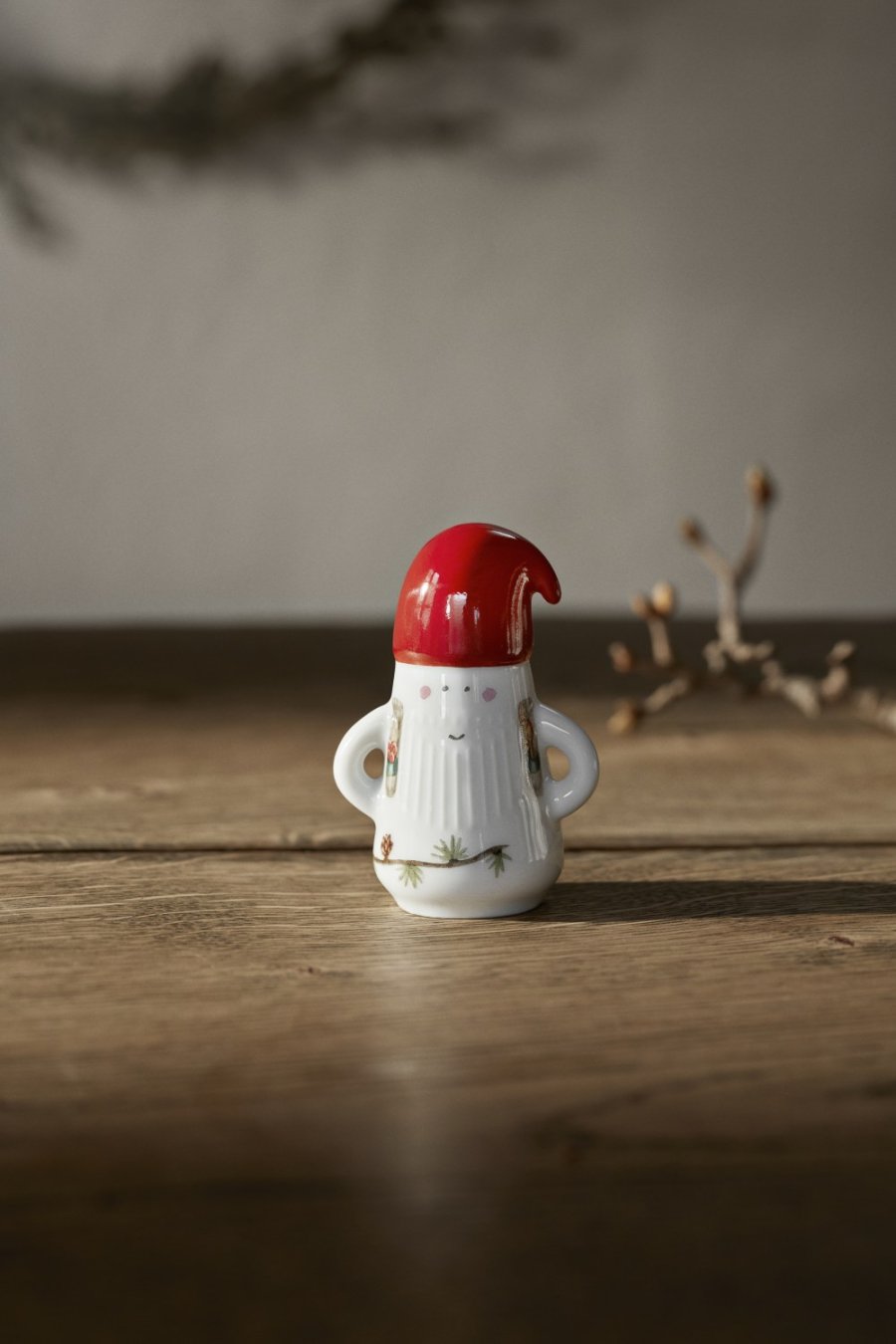 K&auml;hler Hammersh�i Christmas Nissefar H9 cm, Hvid