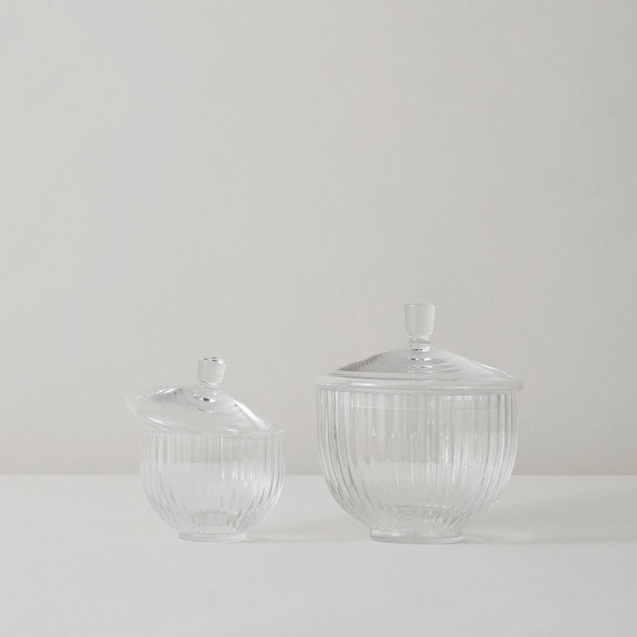 Lyngby Porceln Bonbonniere 10 Glas, Clear