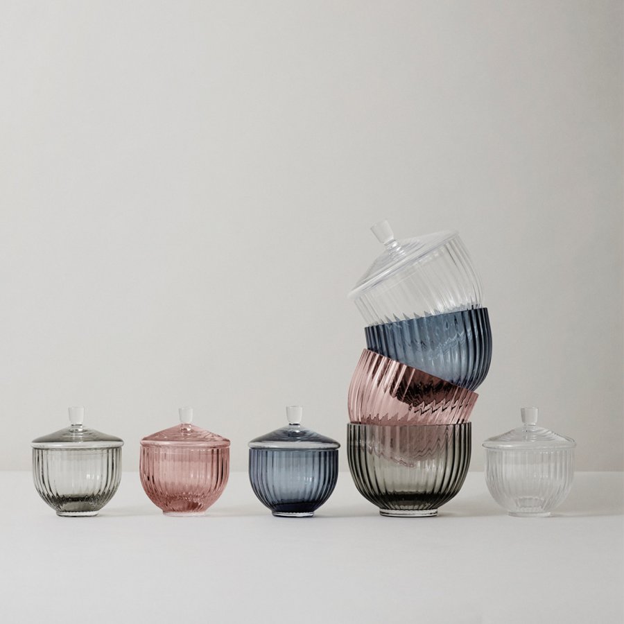 Lyngby Porceln Bonbonniere 10 Glas, Clear