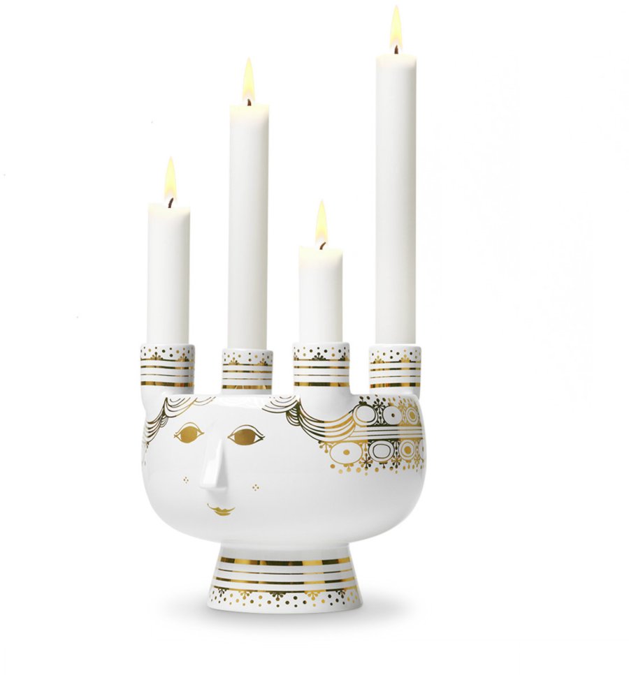Bjrn Wiinblad Luciabrud, adventsstage, guld, H 15 cm