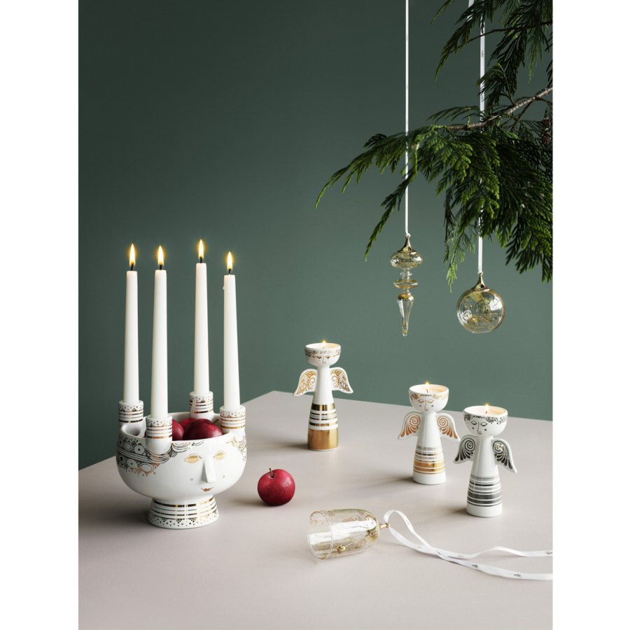 Bjrn Wiinblad Luciabrud, adventsstage, slv, H 15 cm