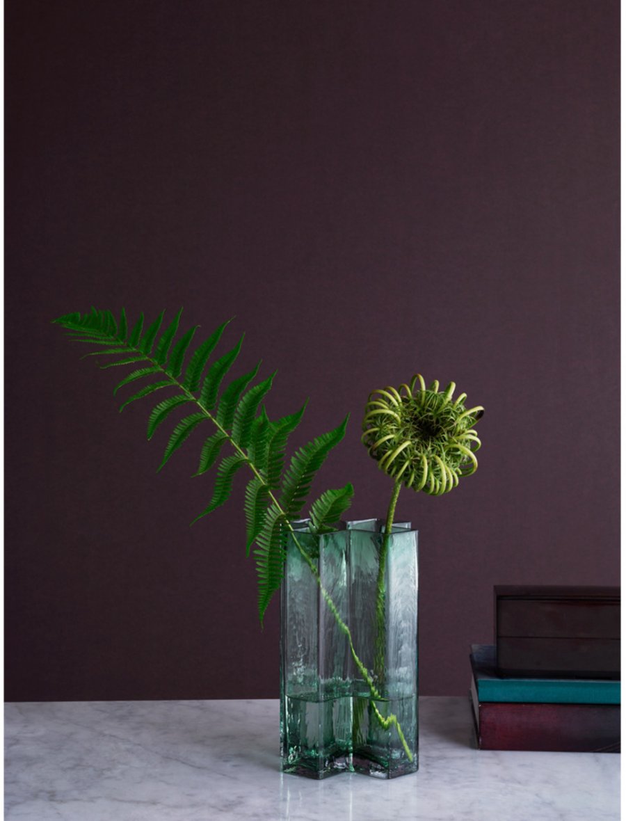 Holmegaard Crosses Vase, grn H 19,5 cm