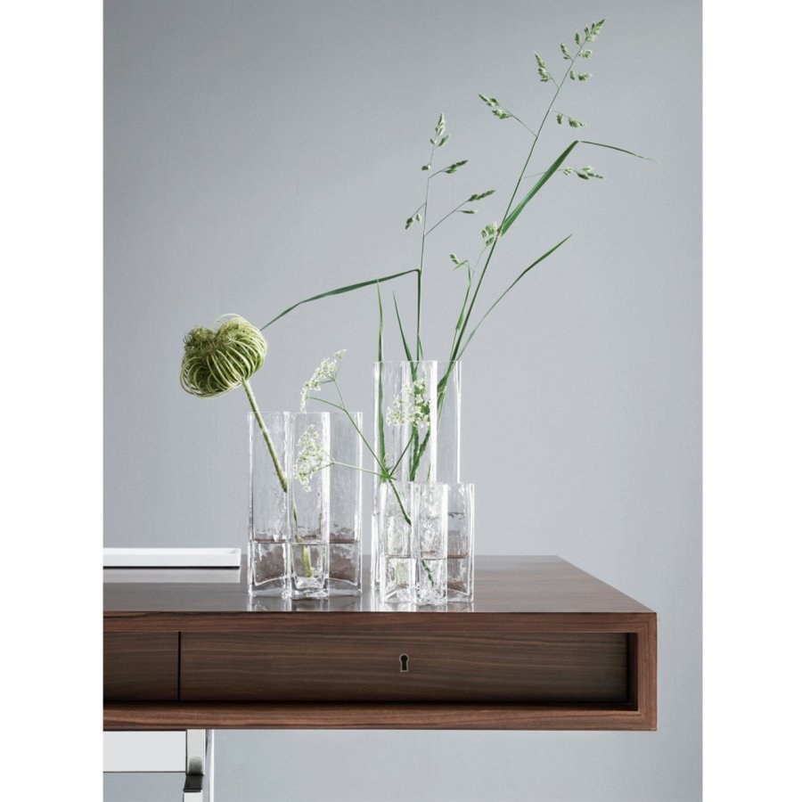 Holmegaard Crosses Vase, klar, H 25 cm