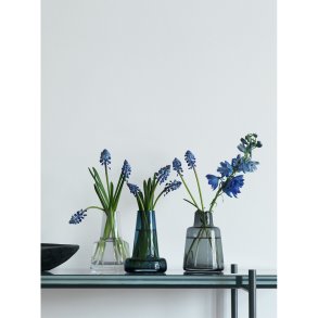 Holmegaard Flora Vase H12 cm, Mørk Blå