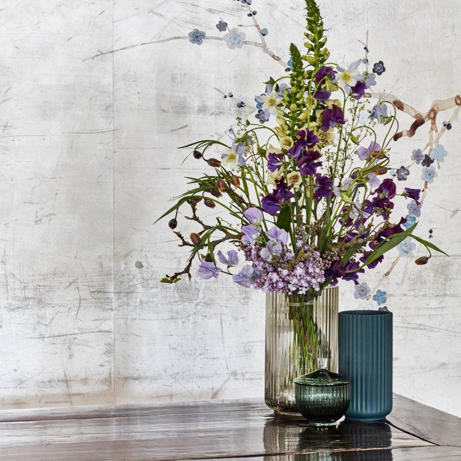 Lyngby Porceln Vase H15,5 cm, Copenhagen Green