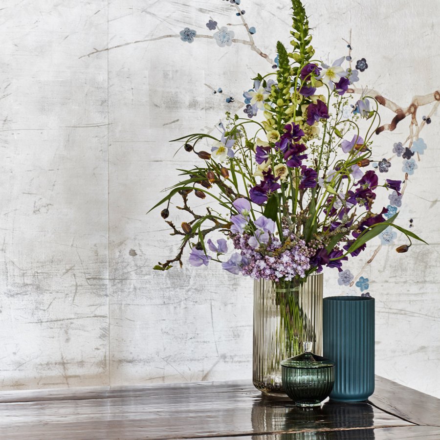 Lyngby Porceln Vase H15,5 cm, Copenhagen Green