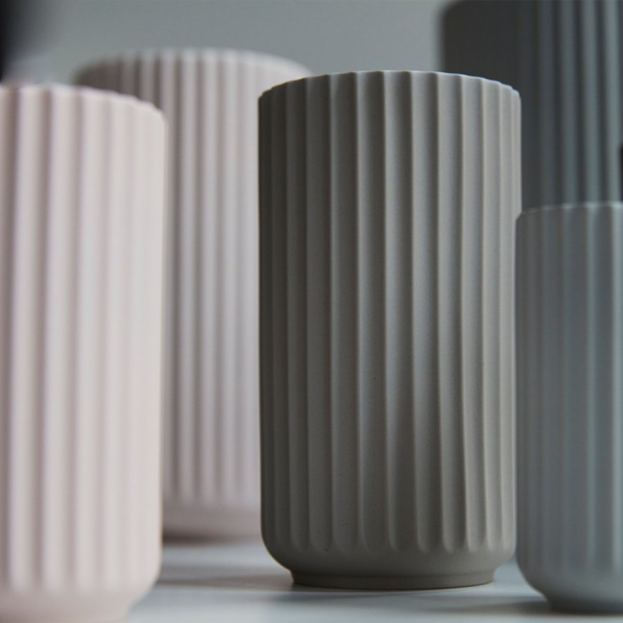 Lyngby Vase 25cm, dark grey