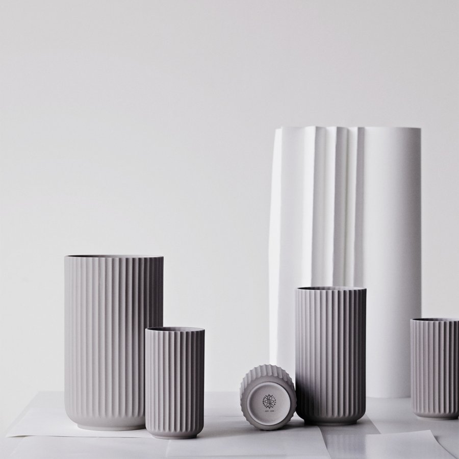 Lyngby Vase 25cm, dark grey