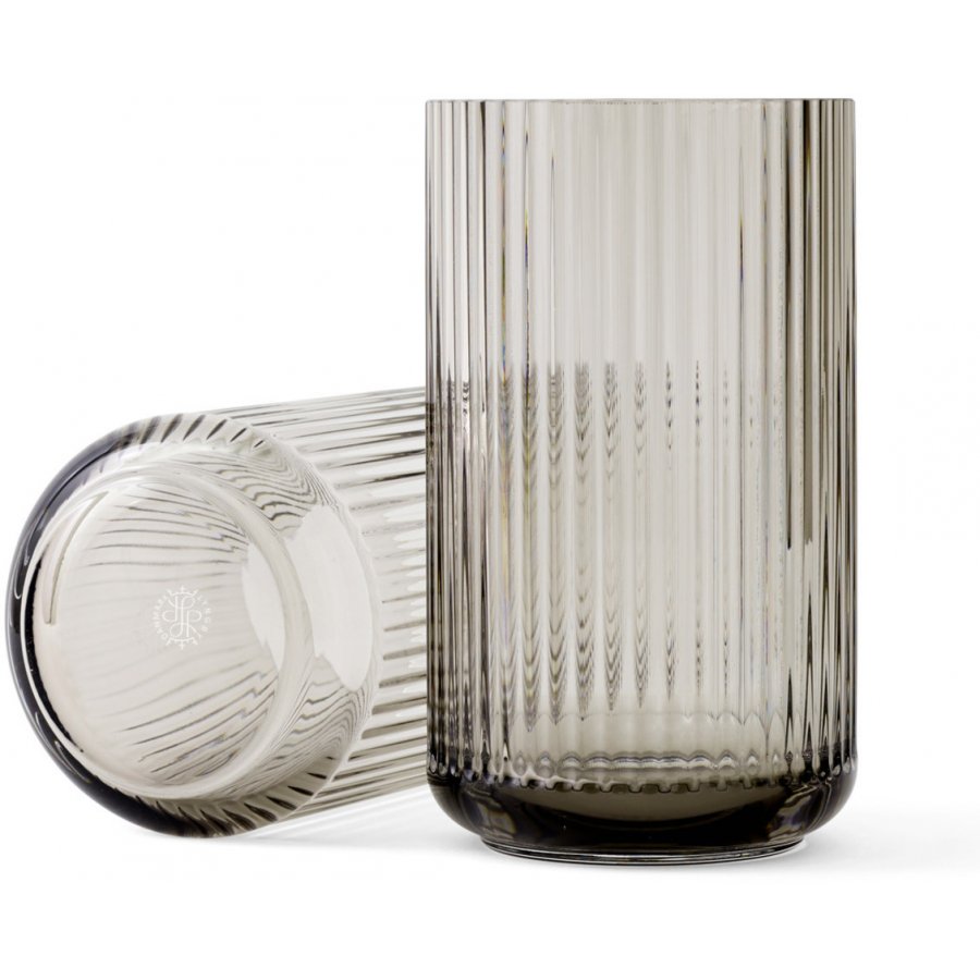 Lyngby Porceln Vase 31cm Glas, Smoke