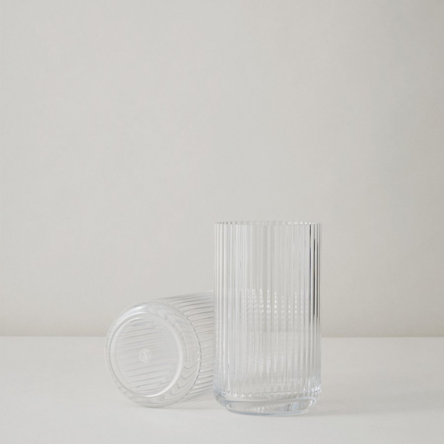 Lyngby Porceln Vase 38cm Glas, Klar