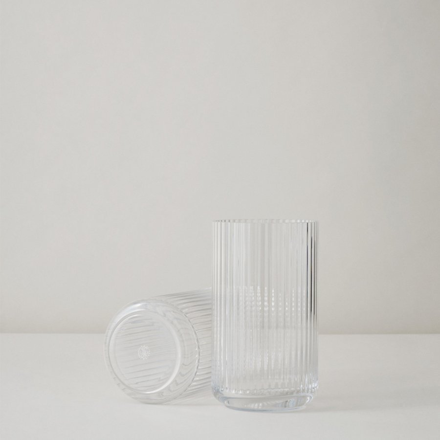 Lyngby Porceln Vase 38cm Glas, Klar