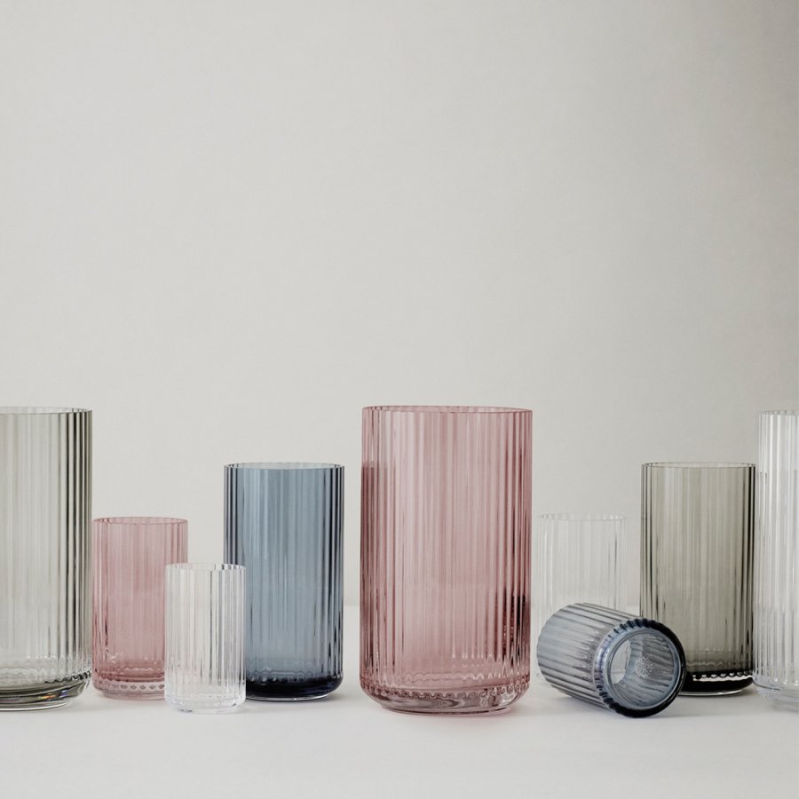 Lyngby Porceln Vase 38cm Glas, Klar