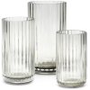 Lyngby Vase Glas Collection 8+10+12cm, Smoke