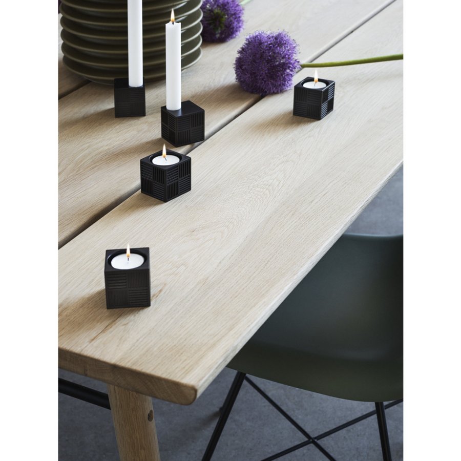 Rosendahl Nanna Ditzel Cube Lysestage, sort, 5 cm