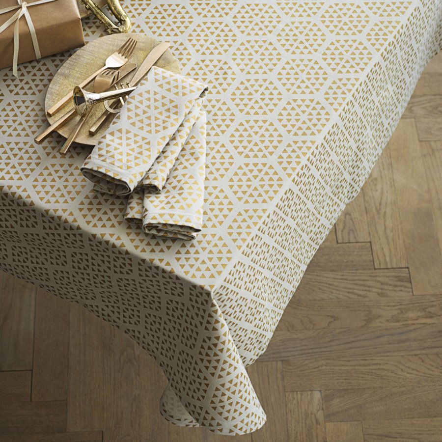 Juna Nanna Ditzel Komet Dug 150x370 cm, Beige/guld