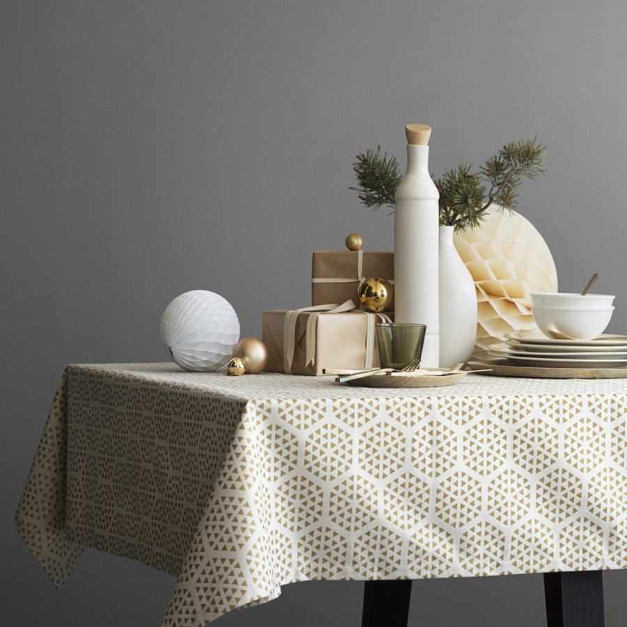 Juna Nanna Ditzel Komet Dug 150x370 cm, Beige/guld