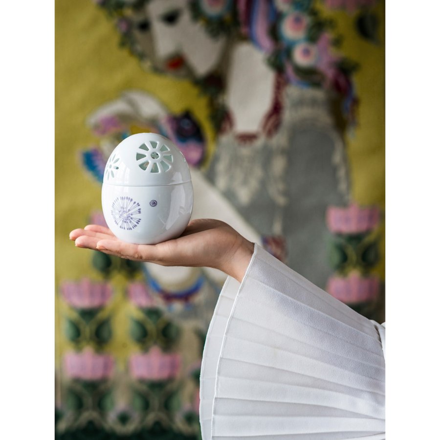 Bj�rn Wiinblad Easter Bonbonniere �9,3 cm, Hvid