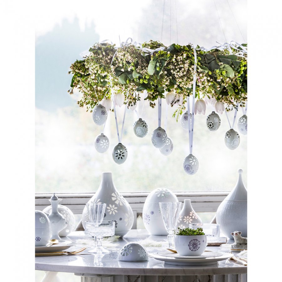 Bj�rn Wiinblad Easter P�skeoph�ng 2 stk. �4,9 cm, Hvid