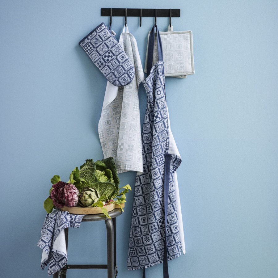 Bj�rn Wiinblad Squares Viskestykke, 50x70, bl�