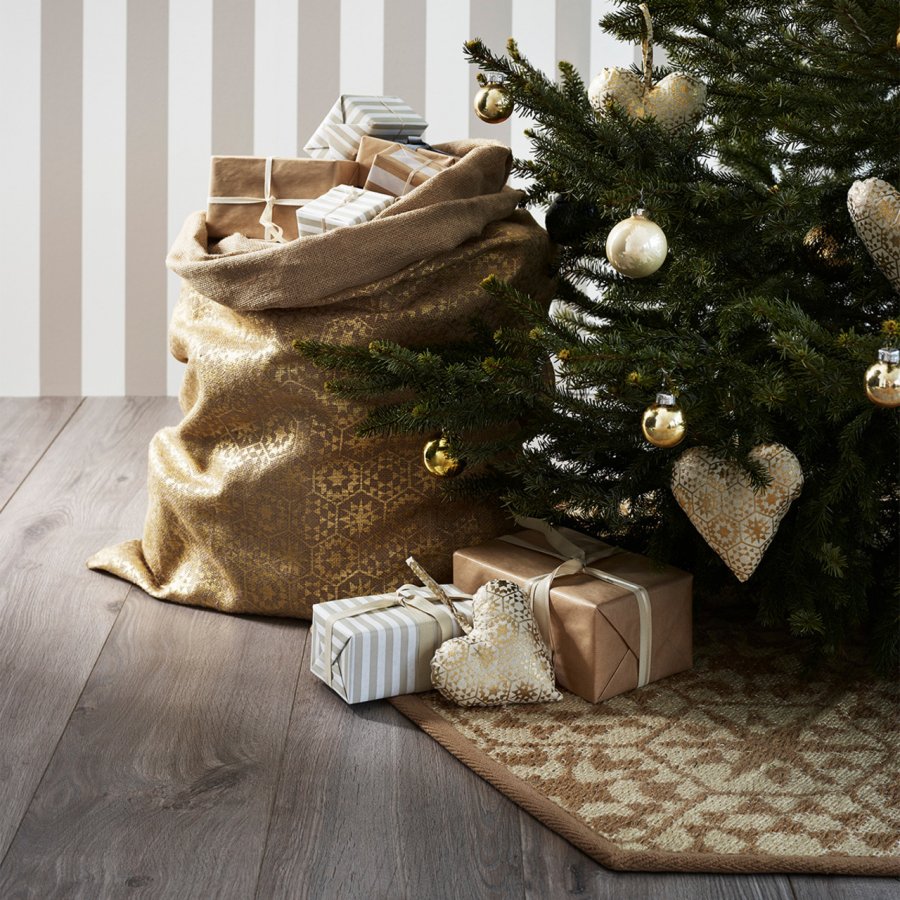 Juna Christmas Weihnachtsbaumdecke �140 cm, Gold