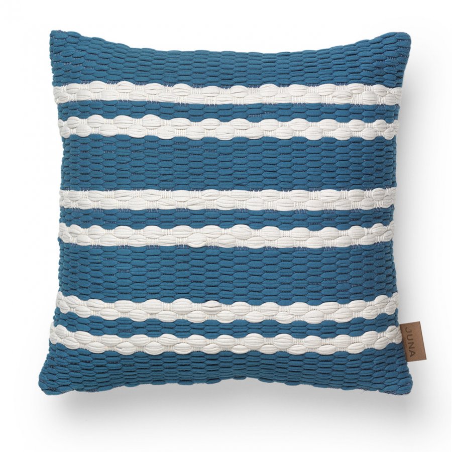 Juna Cross Pude, 45x45, petrol/sand