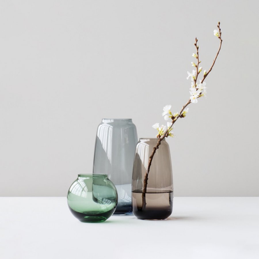 Lyngby Vase Form 70/3 Copenhagen Green, 16cm