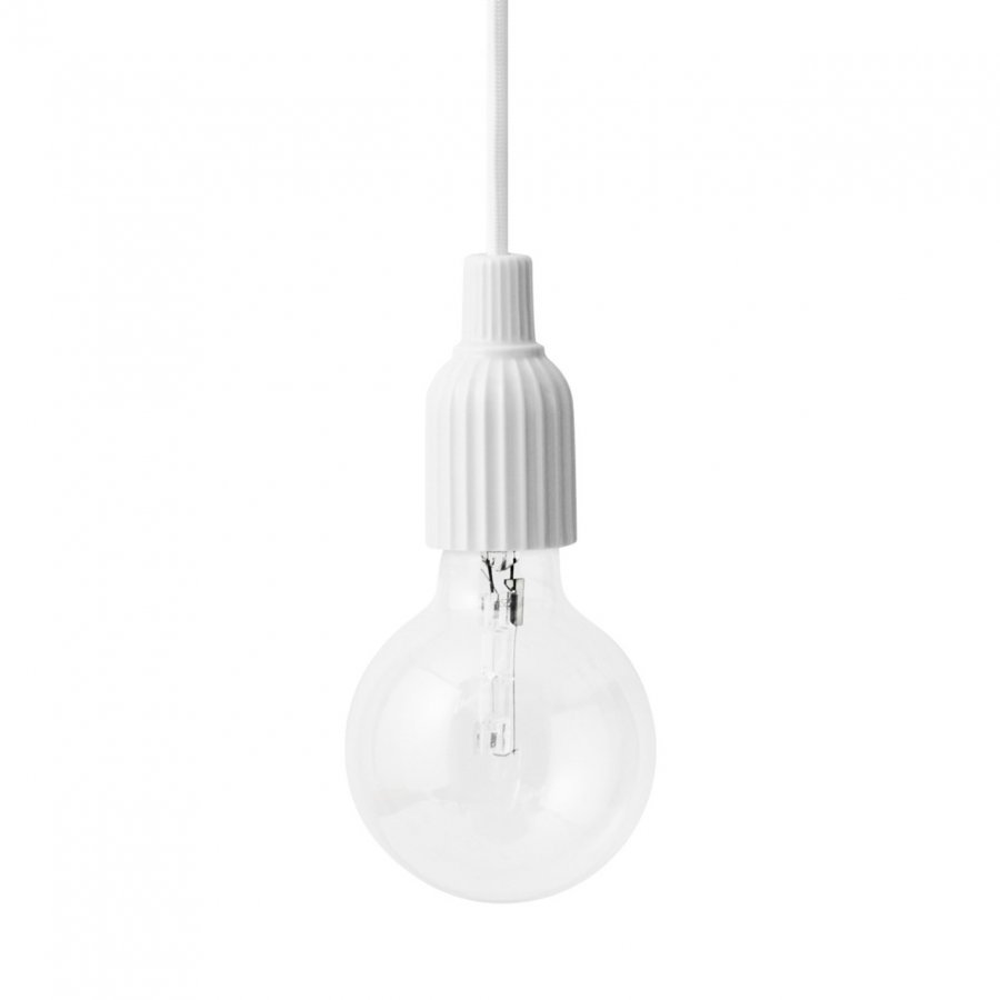 Lyngby Porceln Fatning 01 Fitting 8,7 cm, Hvid