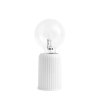 Lyngby Porceln Bordlampe 03 Fitting 10,7 cm, Hvid