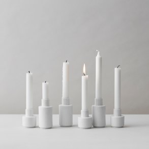 Lyngby Porcelæn Lysestage H11 cm, Hvid