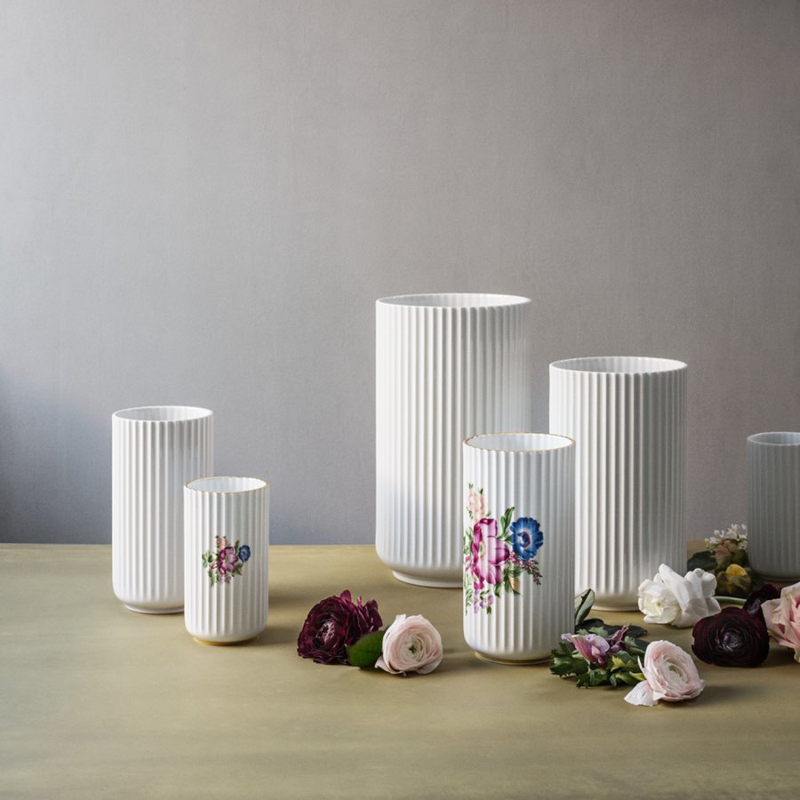 Lyngby Porceln Vase 20,5 cm, Blomsterdekoration