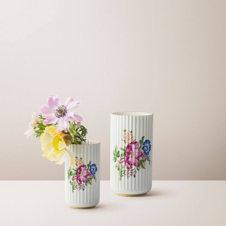 Lyngby Porceln Vase 20,5 cm, Blomsterdekoration