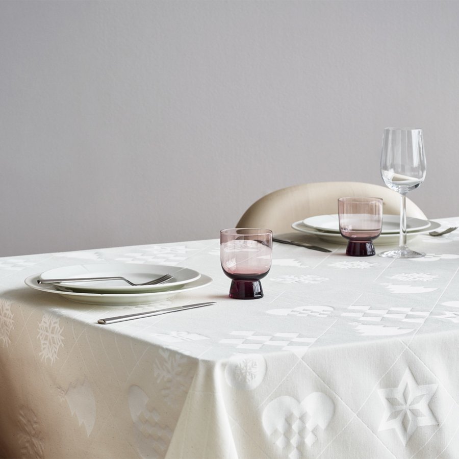 Rosendahl Natale Damast Tischdecke 150x320 cm, Offwhite