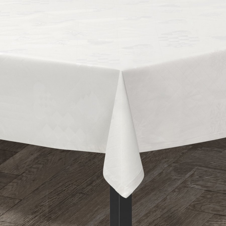 Rosendahl Natale Damast Tischdecke 150x320 cm, Offwhite