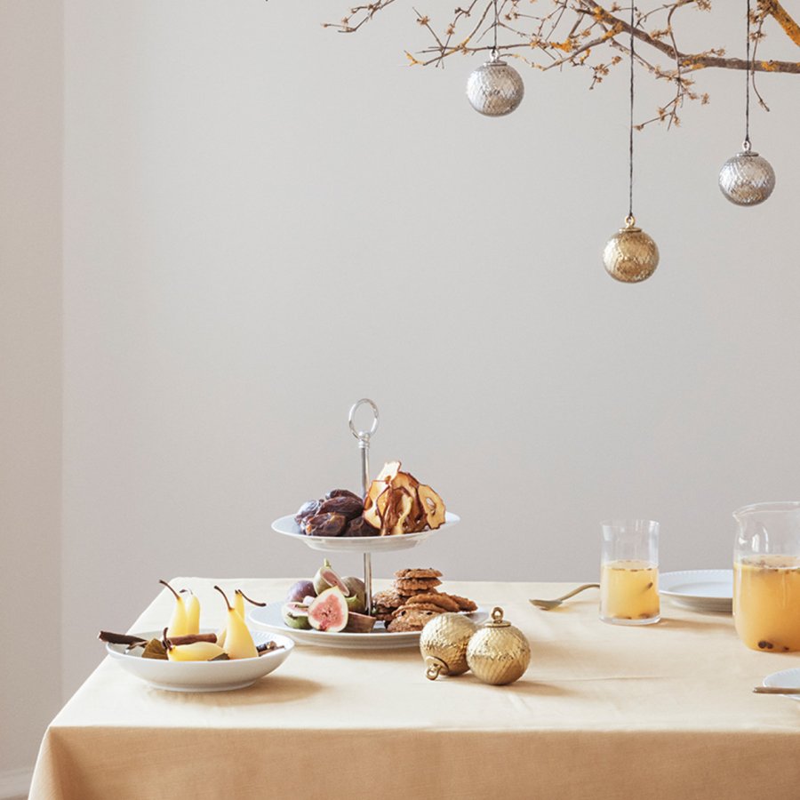 Lyngby Porcel�n Kugle �7 cm, Guld