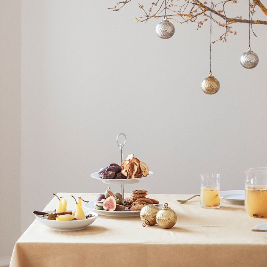 Lyngby Porcel�n Kugle �7 cm, Guld