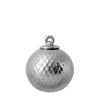 Lyngby Porceln Kugle 7 cm, Slv